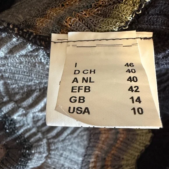 Elegant Black and Multicolor Missoni Knit Dress - Picture 7 of 8